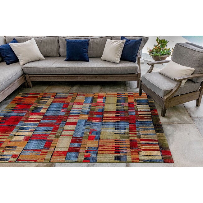 Liora Manne Marina Paintbox Indoor/Outdoor Rug, , alternate image number 6