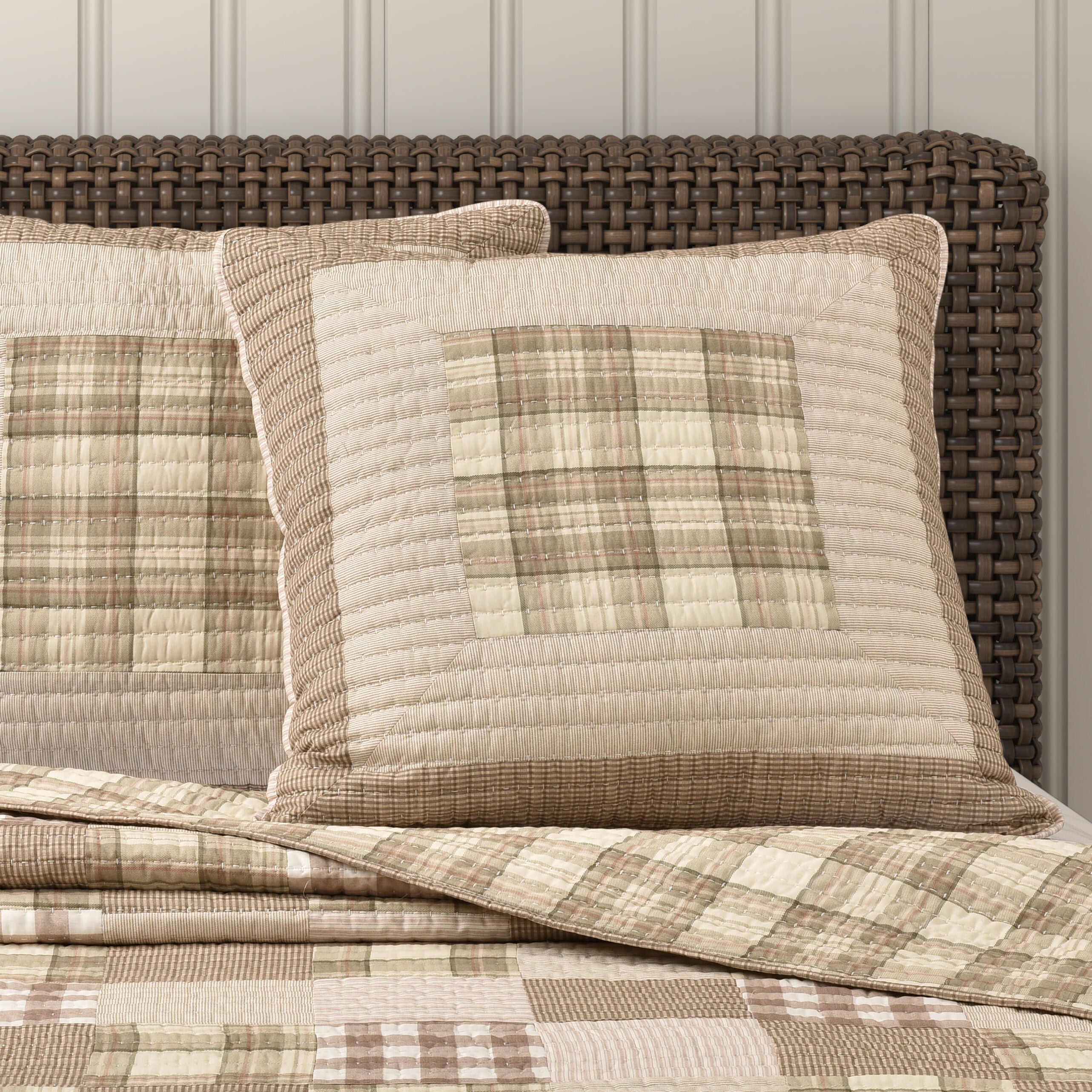 MAYFAIR QUILT EURO QUILTED SHAM, BLUSH, hi-res image number 0