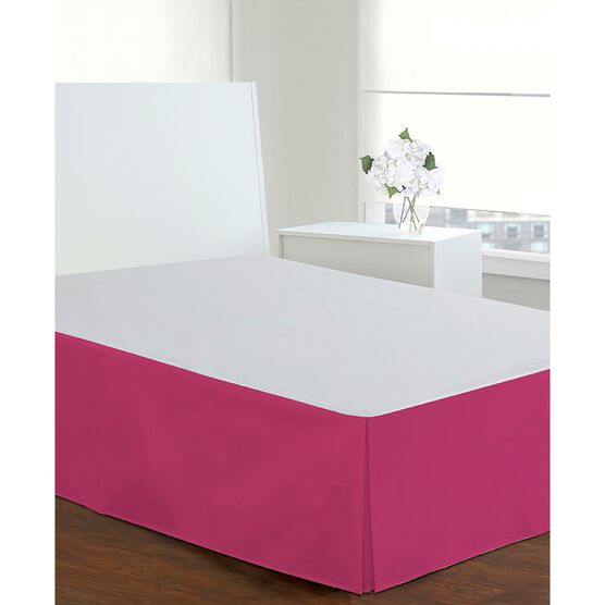 Luxury Hotel Classic Tailored 14" Drop Pink Bed Skirt, , on-hover image number null