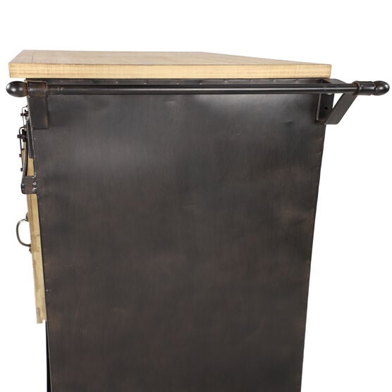Black Industrial Metal Wine Storage, 34 x 41, , alternate image number null