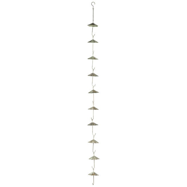 Metal Umbrella Rain Chain 6'L, BROWN, hi-res image number null