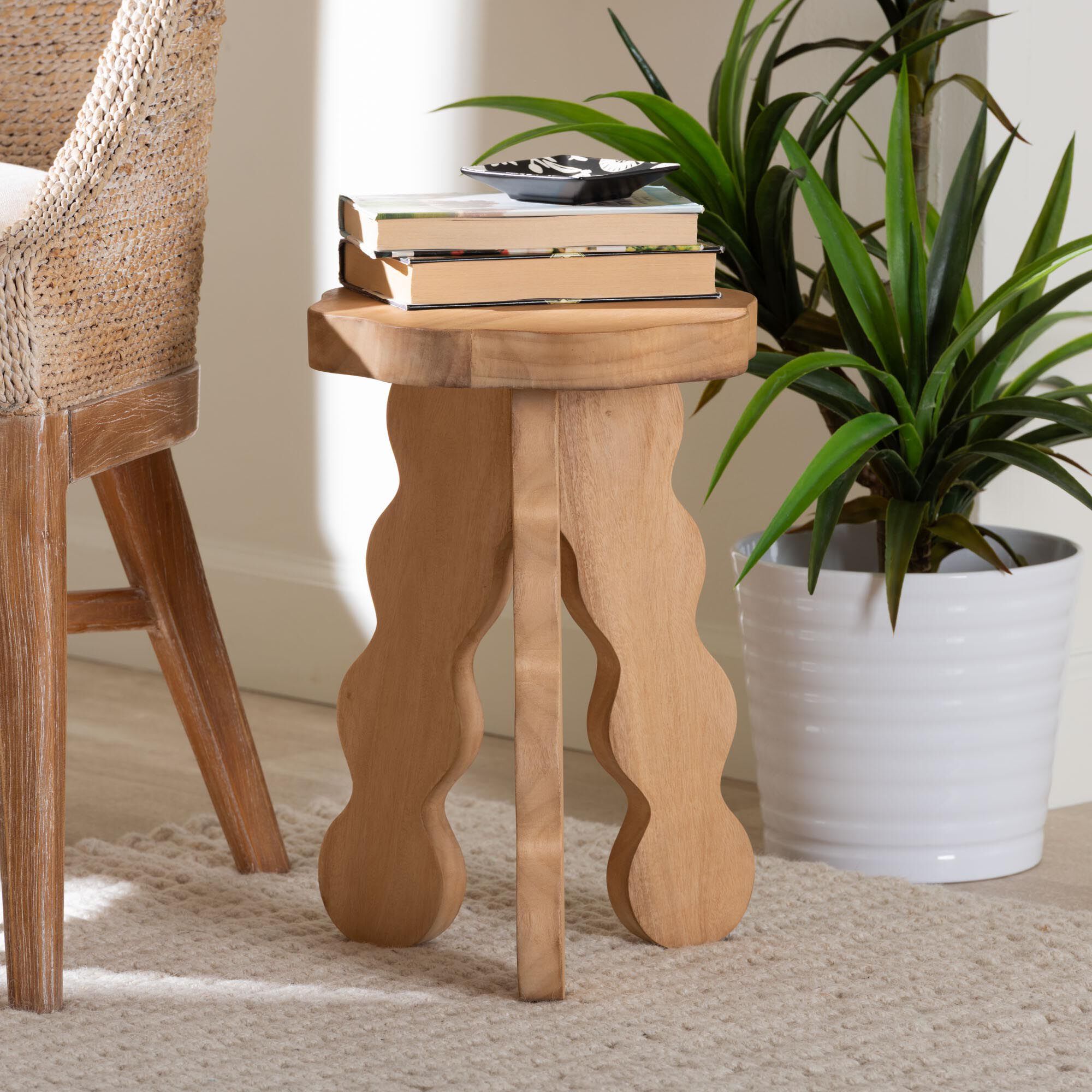 Sino Acacia Wood Multipurpose Accent Stool, BROWN, hi-res image number 0