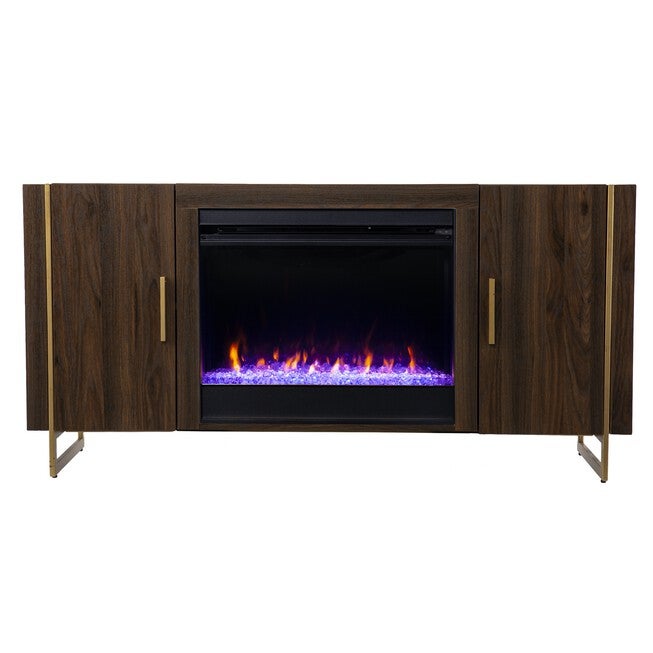 Dashton Color Changing Fireplace W Media Storage, , on-hover image number 1