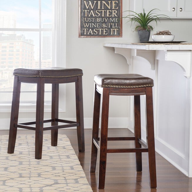 Crowell BROWN BAR STOOL, , alternate image number null