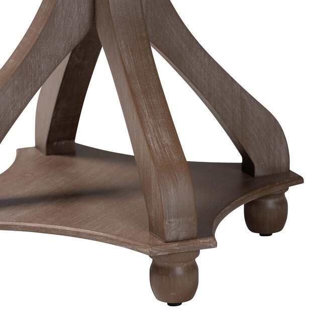 Westlyn French Country Antique Brown Wood End Table, ANTIQUE BROWN, alternate image number 4