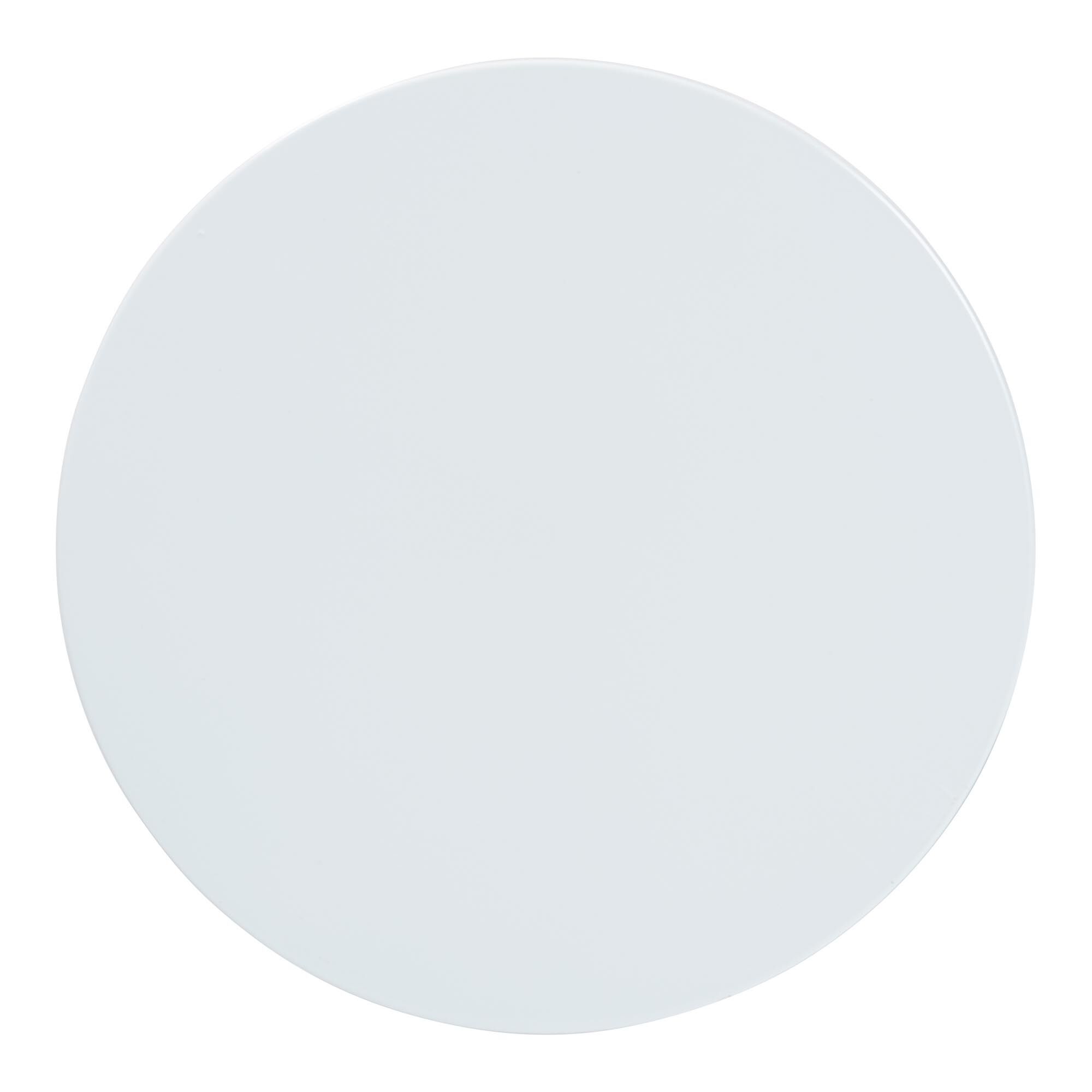 Ulmer Metal Scalloped Side Table, Black, WHITE, alternate image number 4