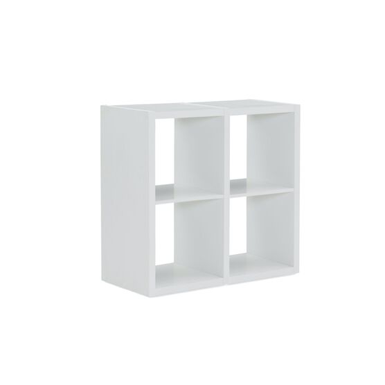Glencoe 4 Cubby Storage Cabinet, WHITE, hi-res image number null