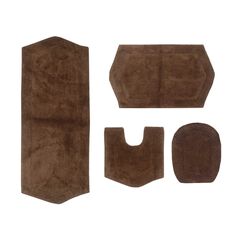 Waterford 4-Pc. Set Bath Rug Collection With Lid Cover