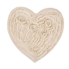 Bellflower Heart Bath Rug