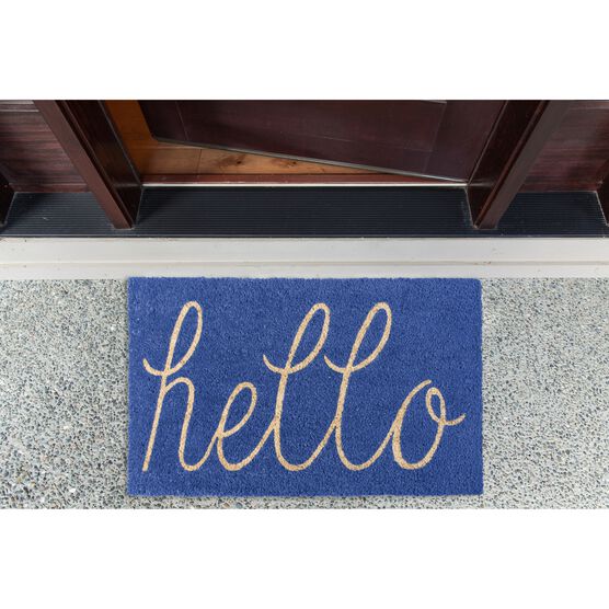 Blue Hello Doormat, , alternate image number null