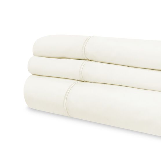 SensorPEDIC Ice Cool 400 Thread Count Cotton-Rich Cream Sheet Set, , alternate image number null