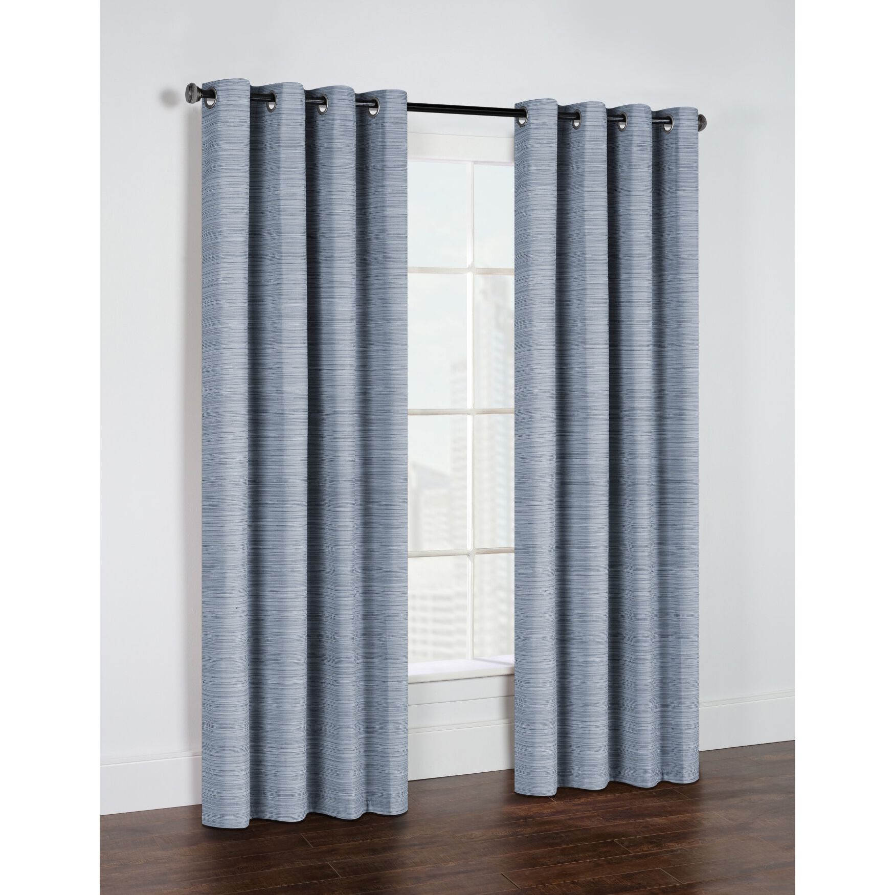 Shadow Blackout Grommet Curtain Panel, , alternate image number 6