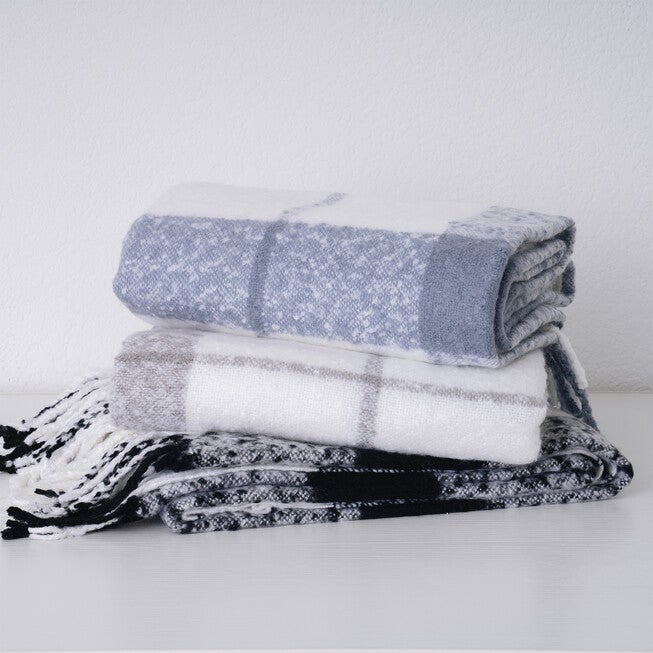 Plaid Mohair Throw, , alternate image number 2