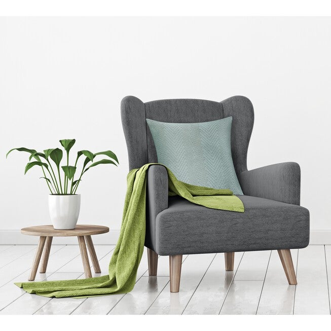 Velvet Embroidered Chevron Decorative Pillow , , on-hover image number 1