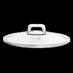 LIVWELL DiamondClad™ 12" Tempered Glass Lid with Silicone Rim, Cool Touch Insulated Handle, Dishwash