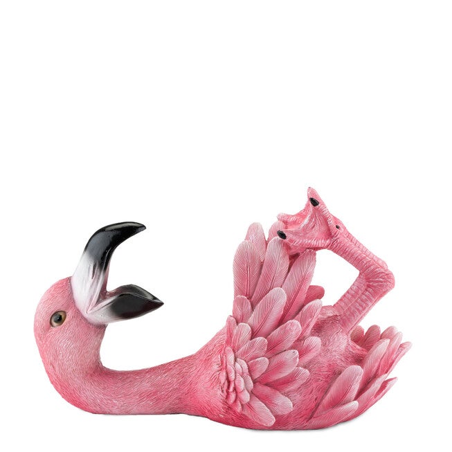 Polyresin Flirty Flamingo Bottle Holder By True, , alternate image number null