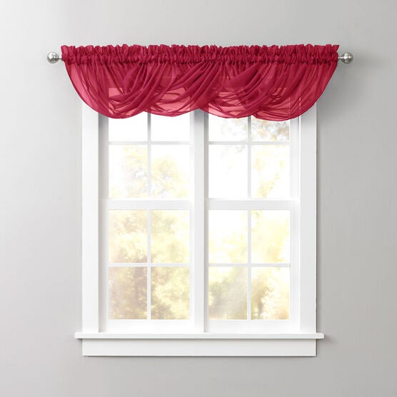 BH Studio Sheer Voile Toga Valance, 