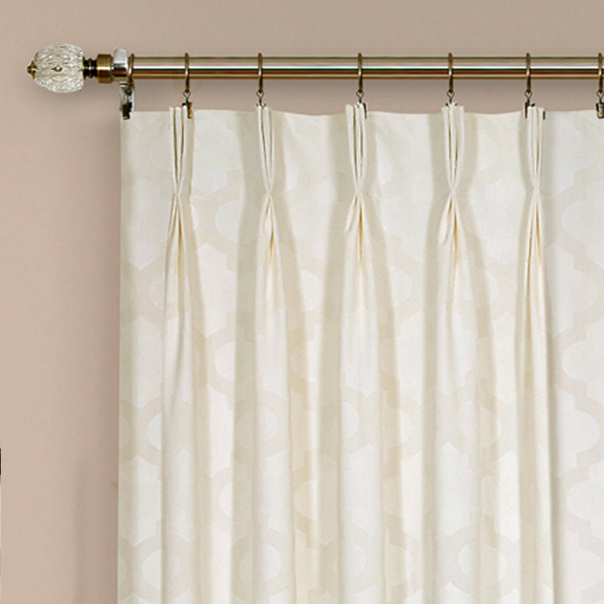 Windsor Pinch Pleat Window Curtain Panel, IVORY, alternate image number 2