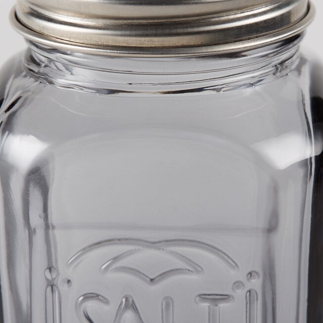 Retro Glass Salt & Pepper Set - Gray, , alternate image number null