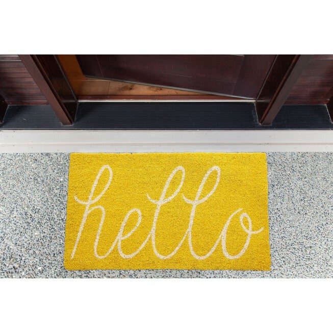 Yellow Hello Doormat, , alternate image number 5