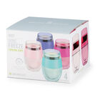 Wine Freeze Translucent Cooling Cups (Set Of 4) By, , alternate image number null