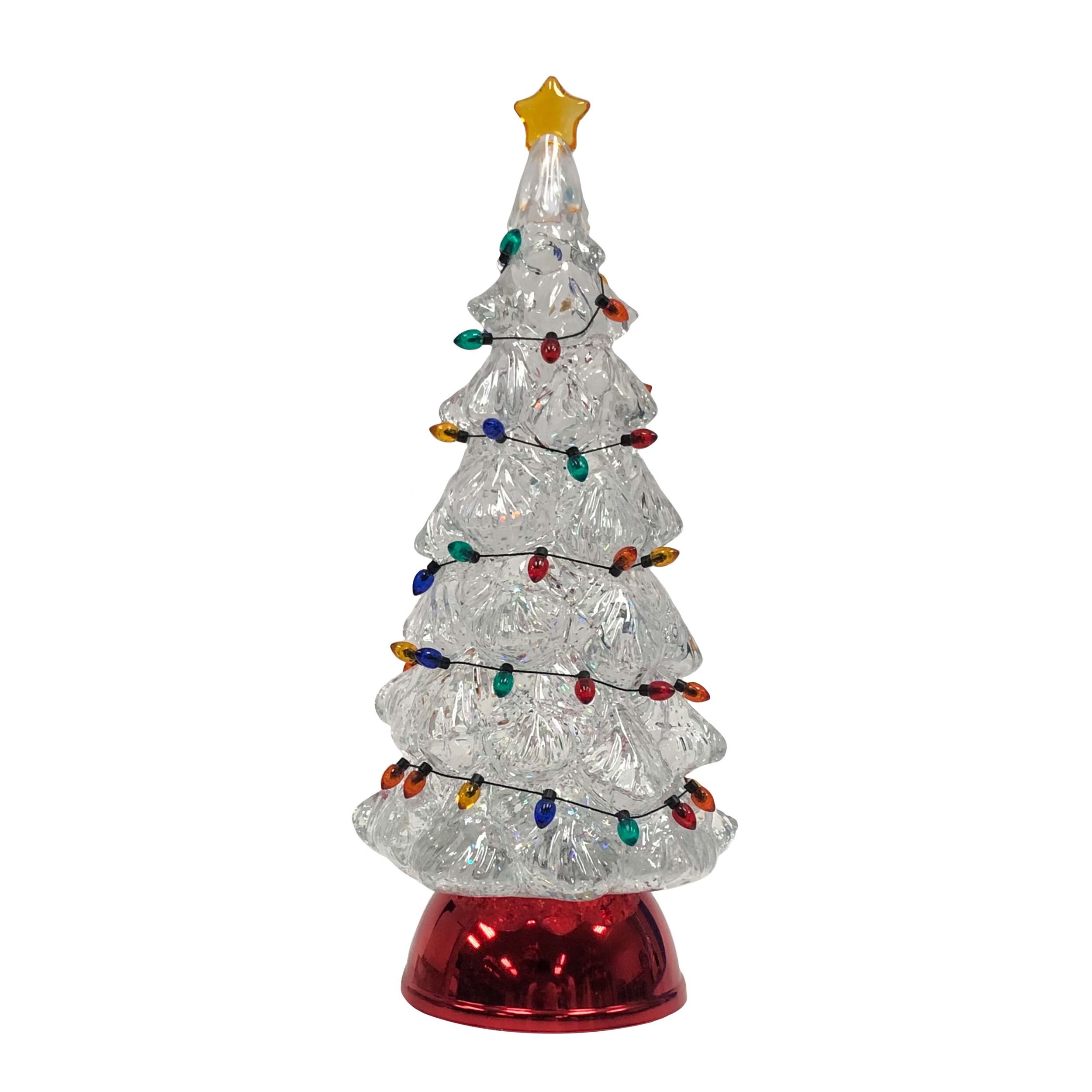 LED Christmas Tree with Holiday Lights 11.5 inchesH, WHITE RED GREEN, alternate image number 2