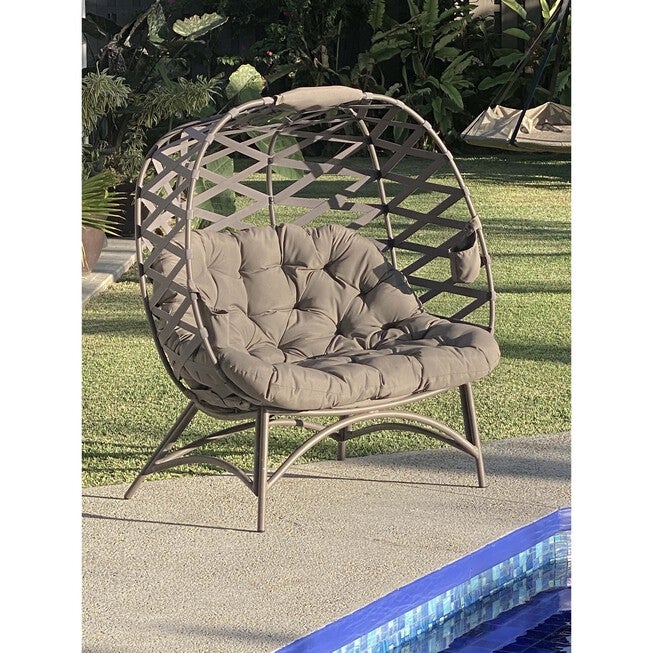 Cozy Pumpkin Chair in Crossweave Sand, , alternate image number 4