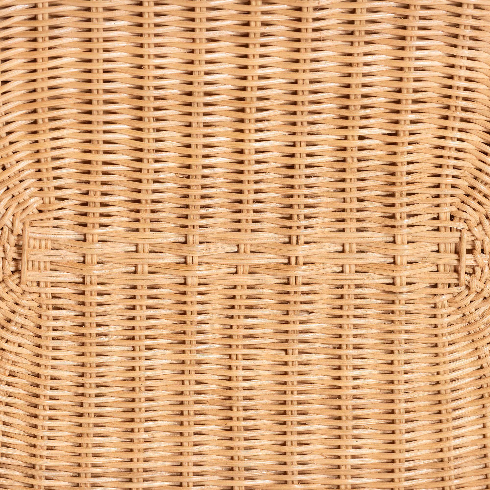 bali & pari Elissa Bohemian Light Honey Rattan Elephant End Table, LIGHT HONEY, alternate image number 6