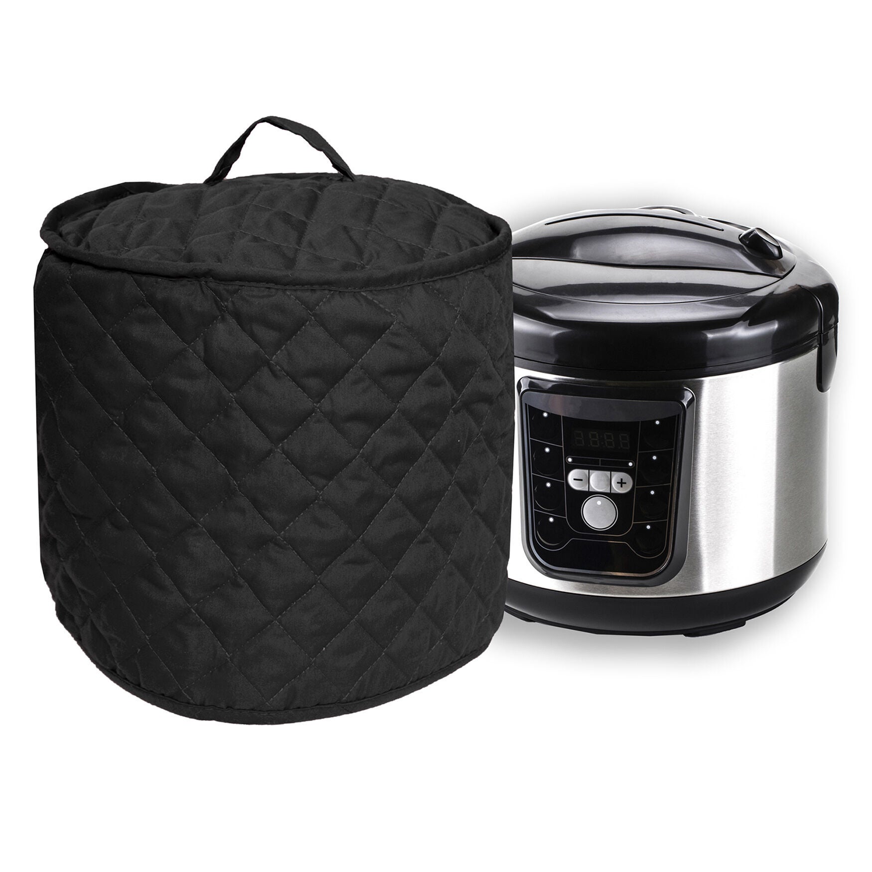 3Qt Pressure Cooker Appliance Cover, BLACK, hi-res image number 0