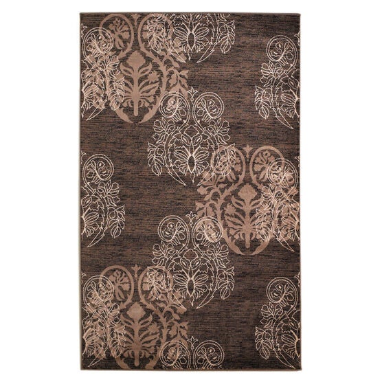 Milan Brown/Beige 2'X3' Area Rug, BROWN BEIGE, hi-res image number null