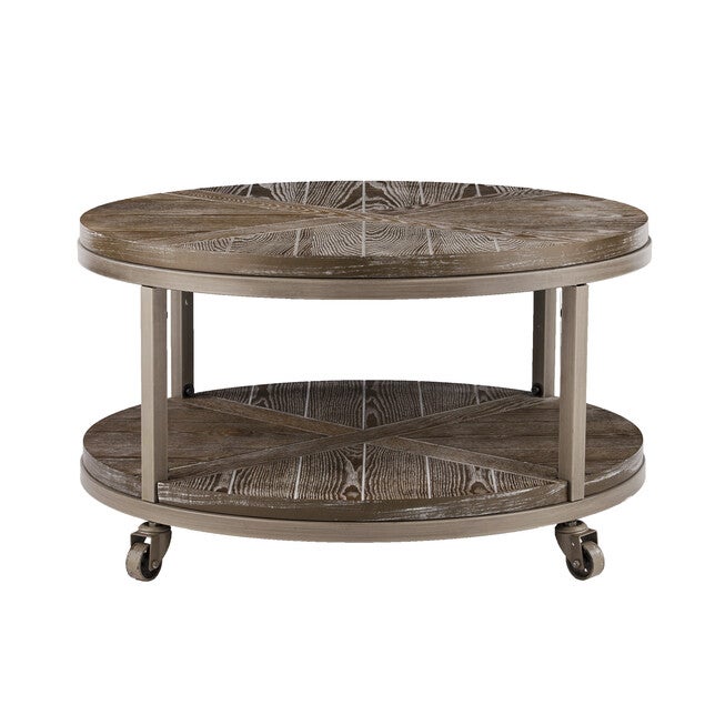 Konya Urban Industrial Round Cocktail Table, , alternate image number null