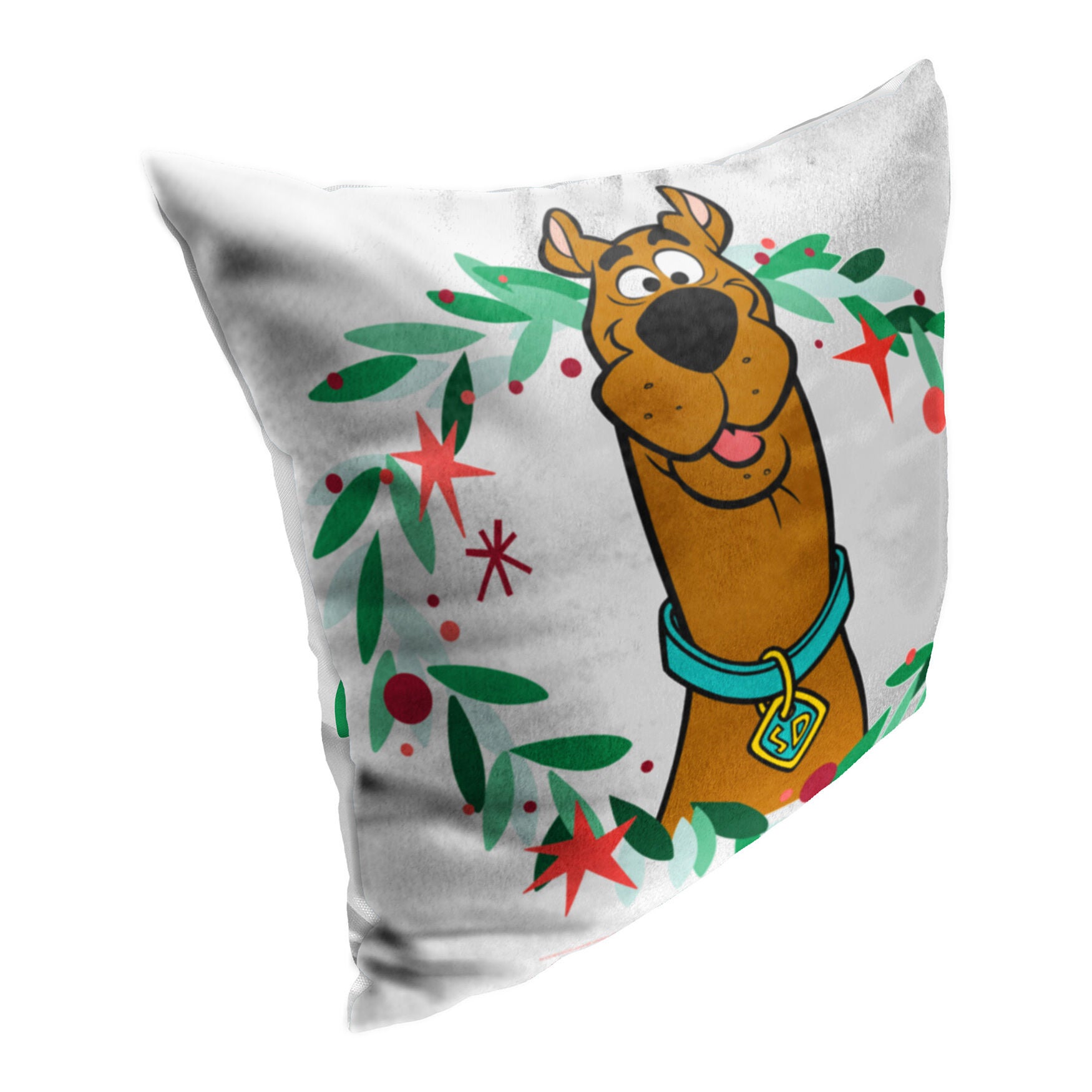 Wb Scooby Doo Festive Scooby 18X18 Printed Throw Pillow, , on-hover image number 1