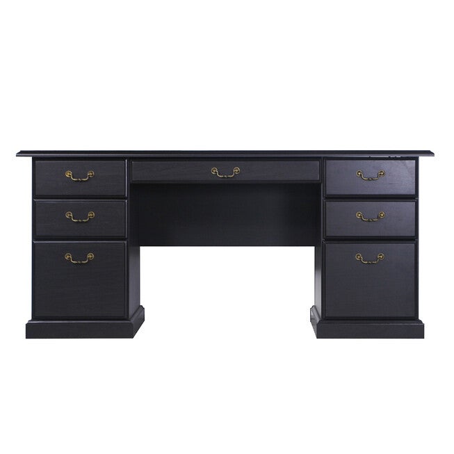 Executive Desk Writing Desk, ESPRESSO, hi-res image number 0