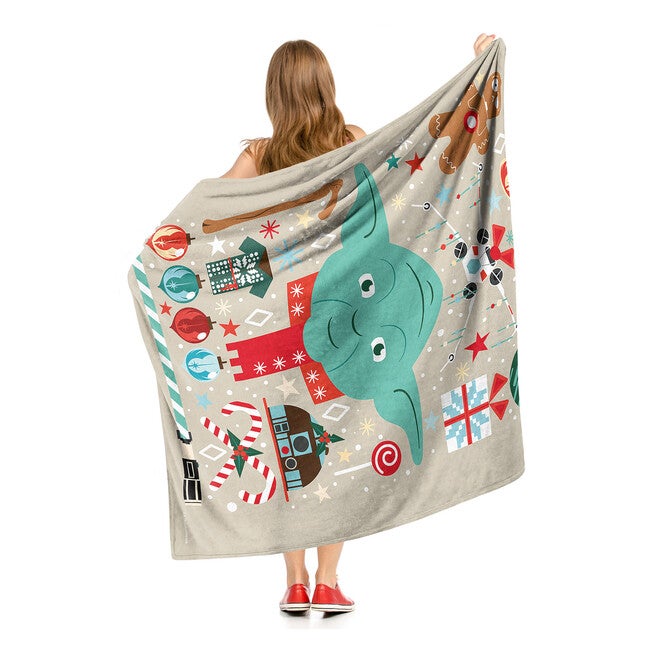 Star Wars Yoda Xmas Silk Touch Throw Blanket, , alternate image number 5