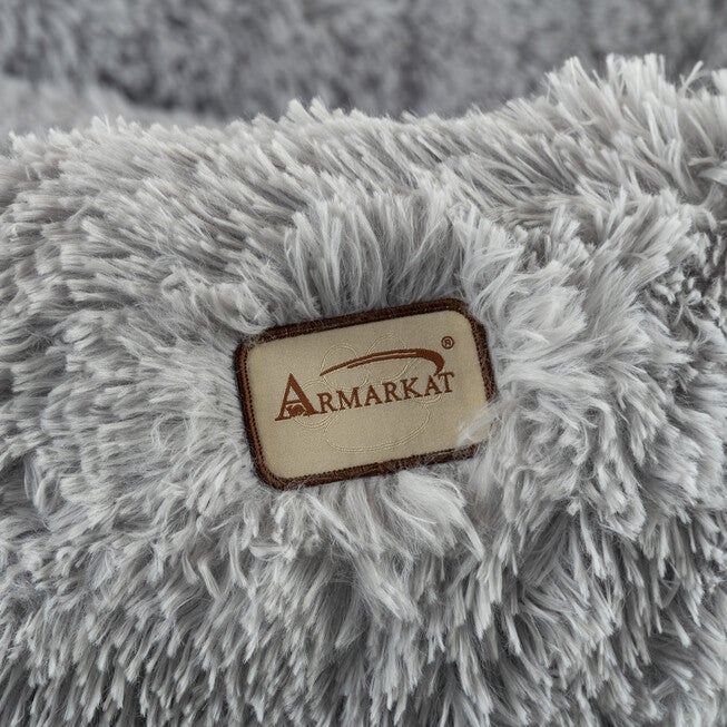 Armarkat Extra Large, Fluffy Gray Round Cat Bed - C71Nhs Cat Bed, , alternate image number 9