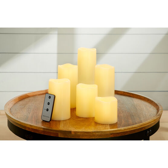 Remote-Controlled LED Candles, Set of 6, UNKNOWN, hi-res image number null