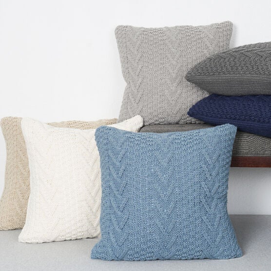 Chunkey Sweater Knit Pillow, , alternate image number null