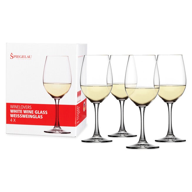 Wine Lovers 13.4 Oz White Wine Glass (Set Of 4), CLEAR, hi-res image number 0