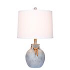 Antique Blue Resin 22" Table Lamp, BLUE, hi-res image number null