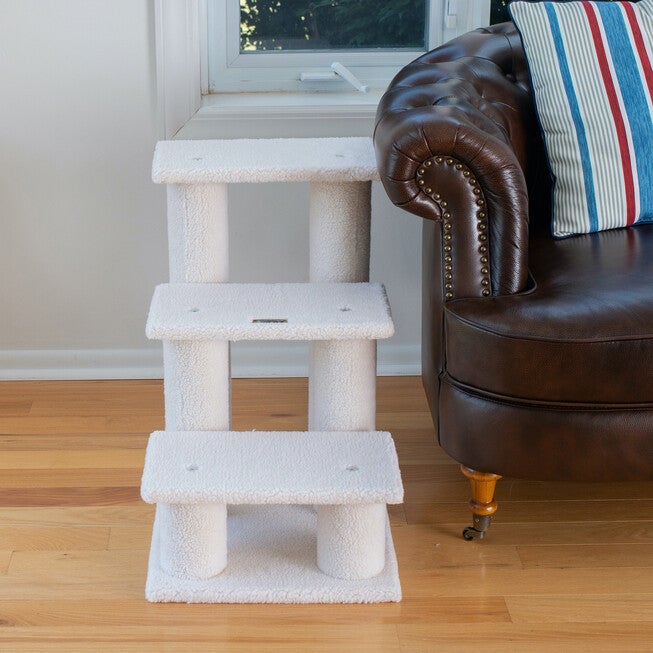 3 Step Cat Pet Step Stairs Ramp, 25 inches Height Dogs Climber And Kitten Step, , alternate image number 3