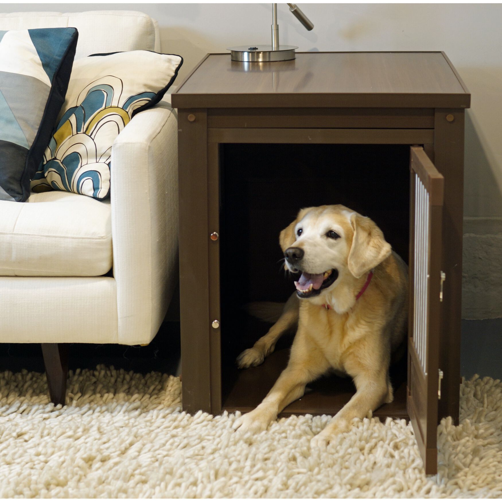 InnPlace&trade; Pet Crate & End Table, RUSSET, hi-res image number 0