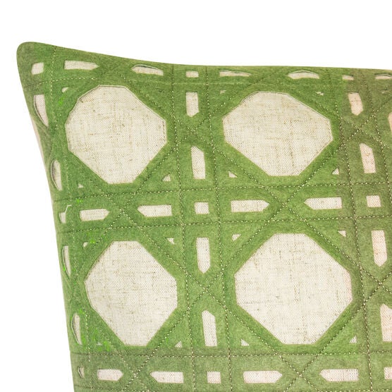 Edie@Home Rattan Decorative Pillow Dec Pillow, , alternate image number null