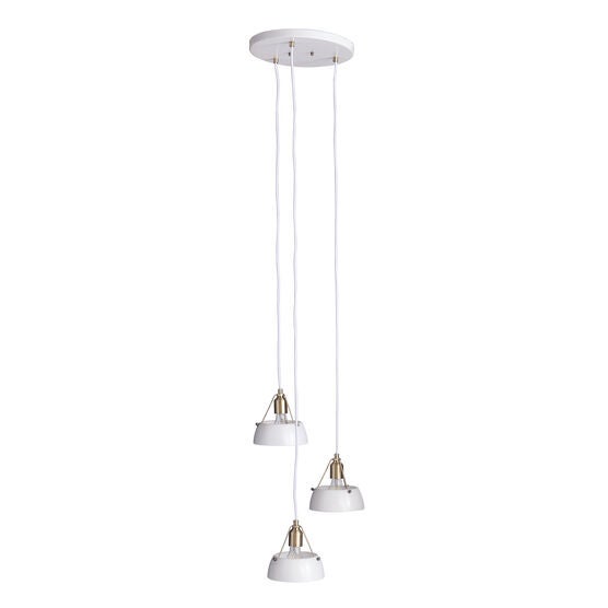 Renmarco Contemporary 3-Light Cluster Penant, , alternate image number null
