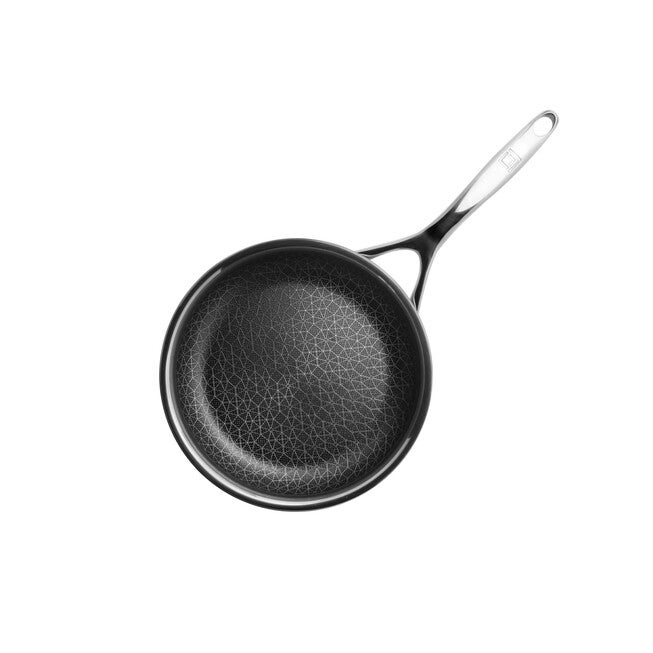 LIVWELL DiamondClad™ 6pc Hybrid Nonstick Stainless Steel Frying Pan Set, Dishwasher Safe, PFOA-free – Silver/Black, SILVER, alternate image number 2