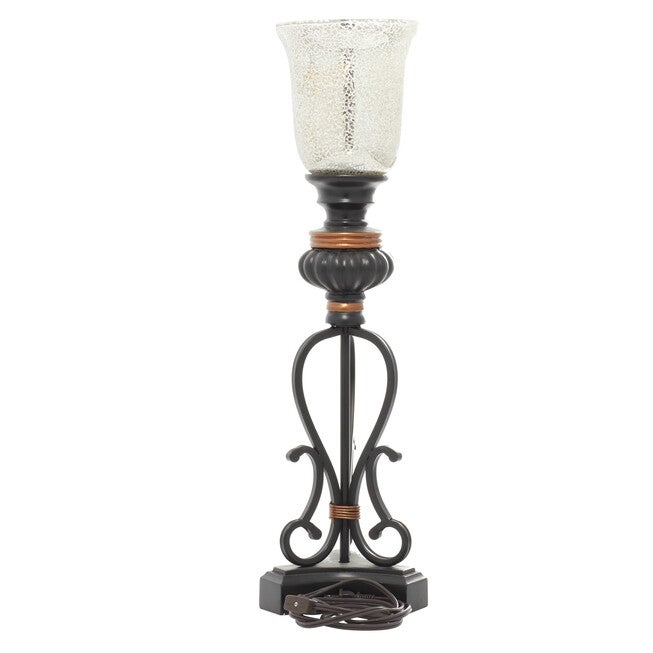 Set Of 2 Black Metal Boho Style Uplight, , on-hover image number null