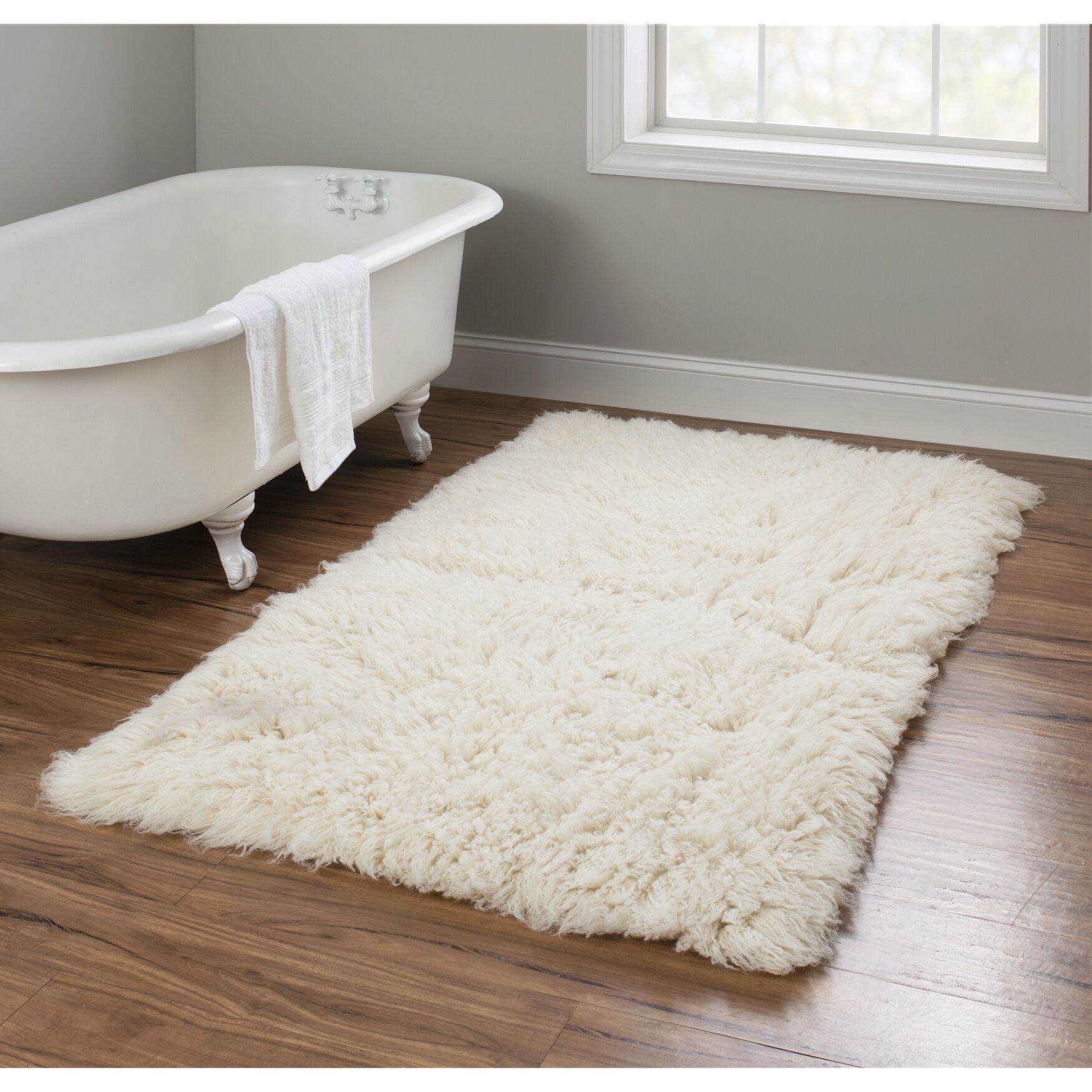 Flokati Natural Rug, , alternate image number 4