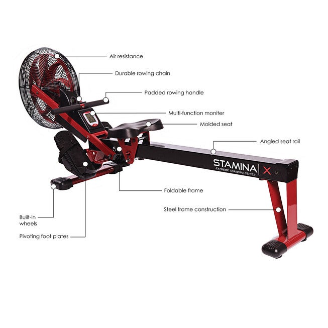 Stamina X Air Rower Home Fitness Equipment, , alternate image number 2