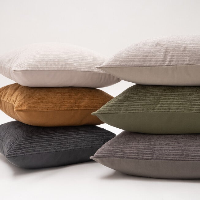 Opulence Chenille Stripes Lumbar Pillow, , alternate image number null