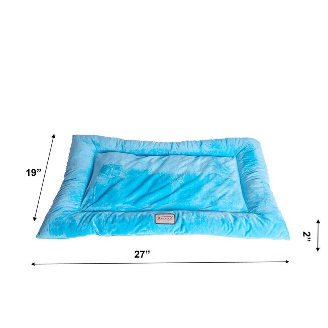 Medium Pet Bed Mat , Dog Crate Soft Pad With Poly Fill Cushion, , alternate image number 4