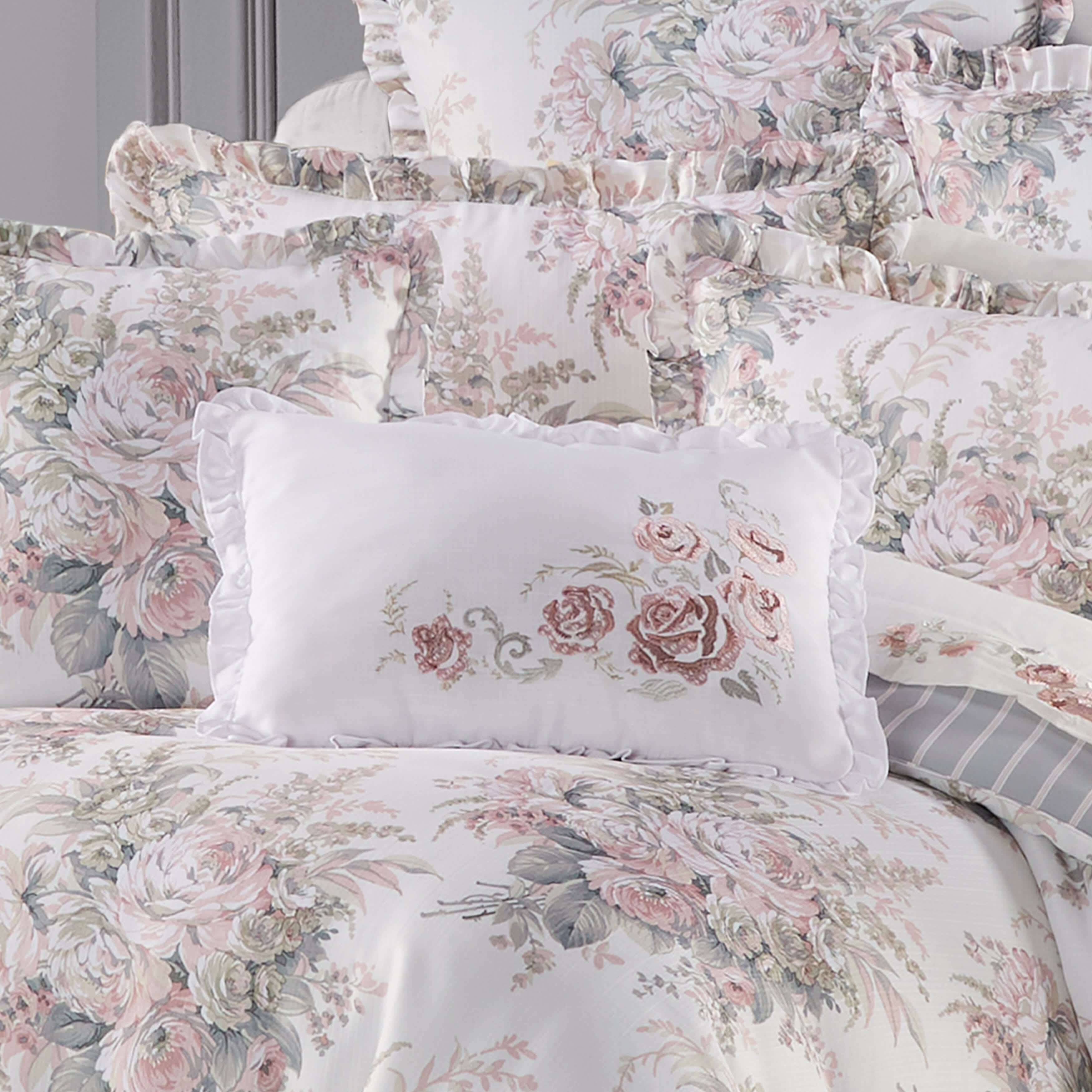 Estelle Blush Boudoir Decorative Throw Pillow, BLUSH, alternate image number null